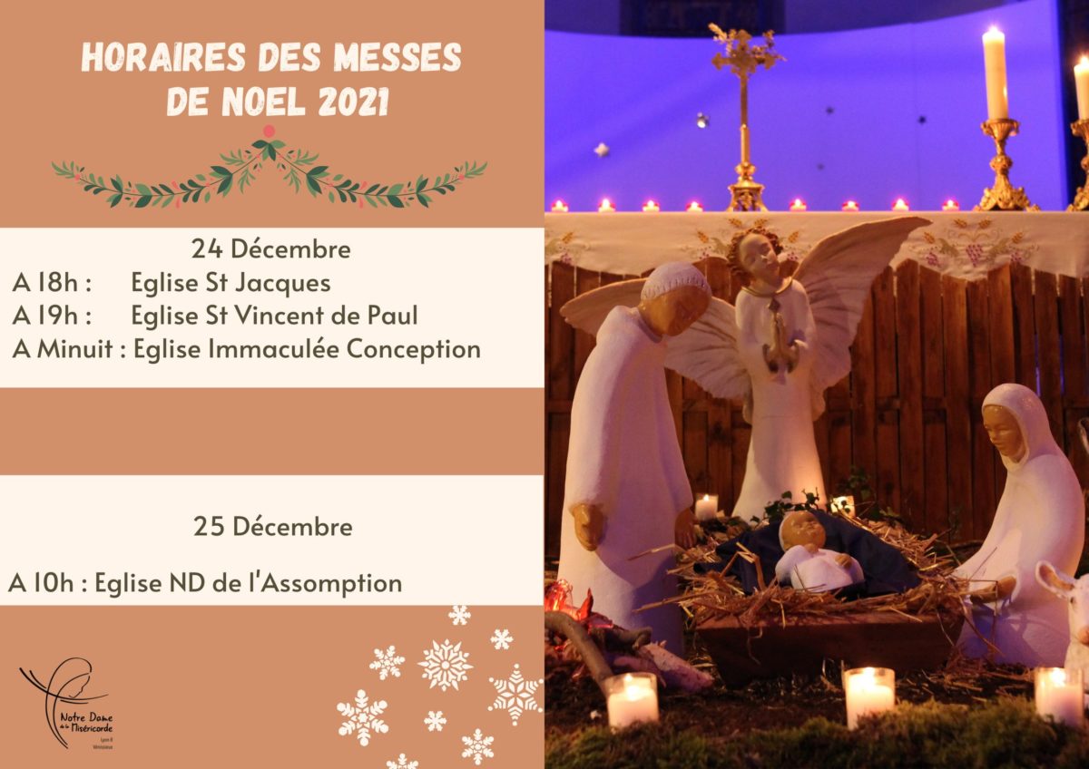 MESSES DE NOËL Paroisse NotreDame de la Miséricorde